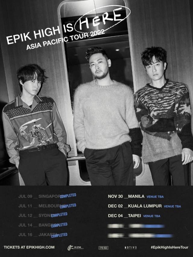 EPIK HIGH 亞洲巡演場次