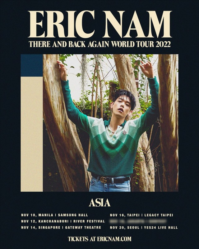 Eric Nam 亞巡海報